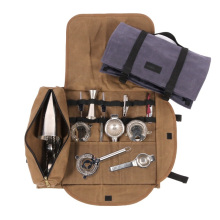 Custom Professional Waterproof Waxed Canvas Bartender Tool Kit Bag